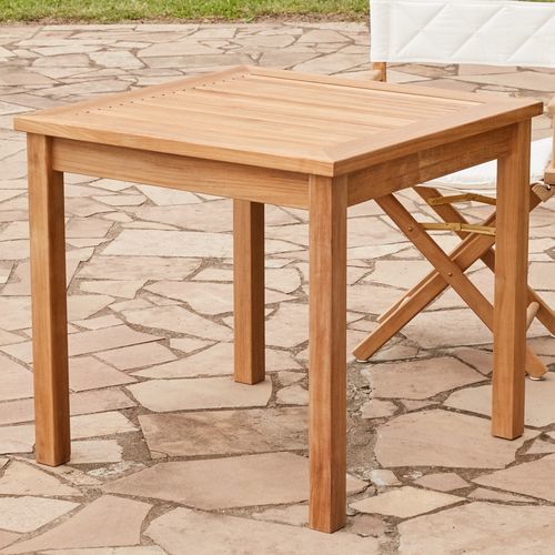Mesa de jantar clássica - Chelsea  - Unopiù - em teca / com base em teca / quadrada
