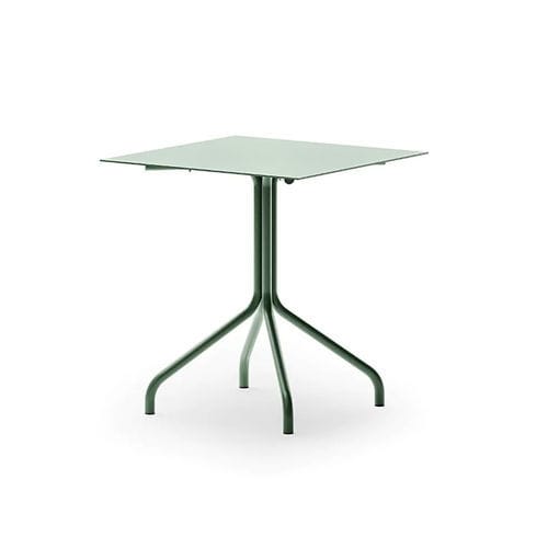 Mesa de lanchonete contemporânea - SALÒ - Unopiù - em alumínio / em grés porcelanato / com base em alumínio