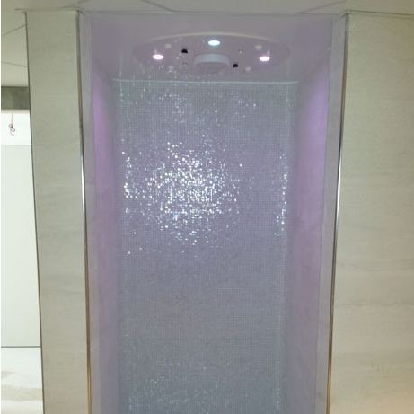 Chuveiro sensorial - MULTI-SENSORY - Stas Doyer Hydrothérapie - em acrílico / retangular / para cromoterapia