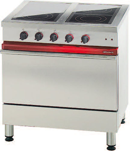 Fogão elétrico - CE 841 VTR - AMBASSADE DE BOURGOGNE - de indução / profissional / em aço inoxidável