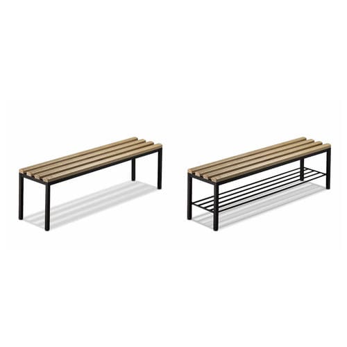 Banco para vestiário contemporâneo - NEO - GEKIPS - em madeira / metálico / da linha comercial