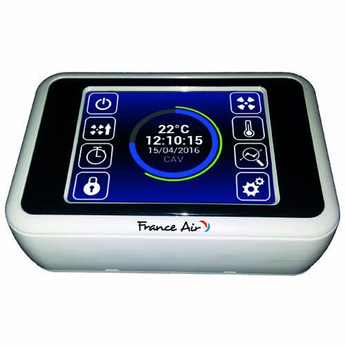 Teclado de controle para sistema de ventilação - Oxéo Touch² - FRANCE AIR - protocolo KNX