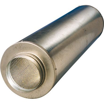 Silenciador para ventilação em aço galvanizado - SC - VMC  - FRANCE AIR - em chapa perfurada