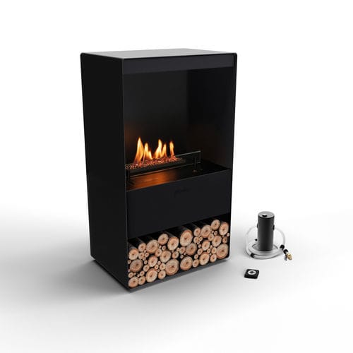 Queimador a bioetanol em vidro - Senso Stove - Planika - em aço / em aço galvanizado / retangular