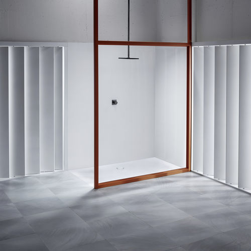 Piso de box retangular - BetteFloor Side - Bette GmbH & Co. KG - de sobrepor / em titânio / de Tesseraux + Partner