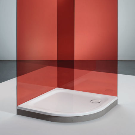 Piso de box de canto - BetteCorner 35, different shank length - Bette GmbH & Co. KG - curvo / elevado / de sobrepor