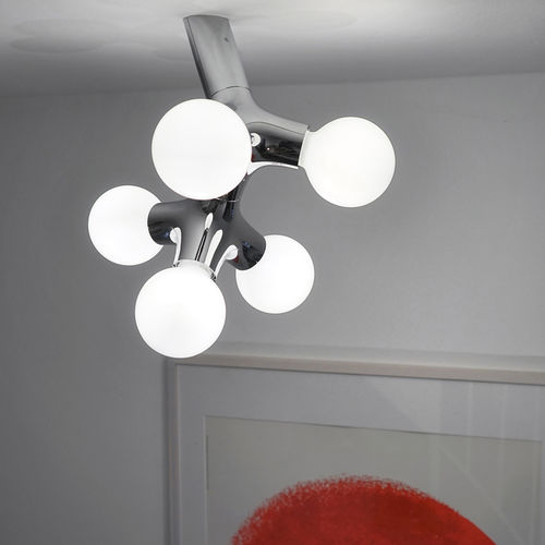 Plafon de design original - DNA DOUBLE - next - em ABS / halôgeno / da linha comercial