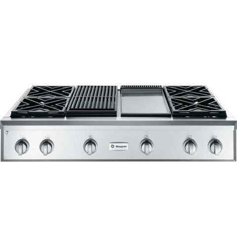 Cooktop a gás - ZGU484LGPSS - Monogram - profissional / 6 bocas / de embutir