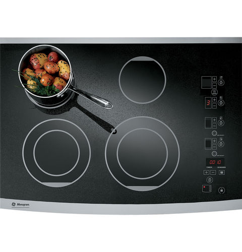 Cooktop vitrocerâmico radiante - ZEU30RSFSS - Monogram - vitrocerâmico / 4 bocas / de embutir