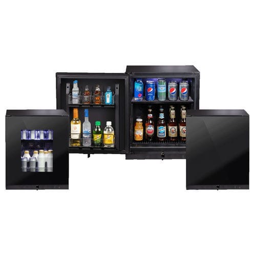 Frigobar compacto - Primo US - Minibar Systems - com portas de vidro / com porta de abrir / com iluminação embutida