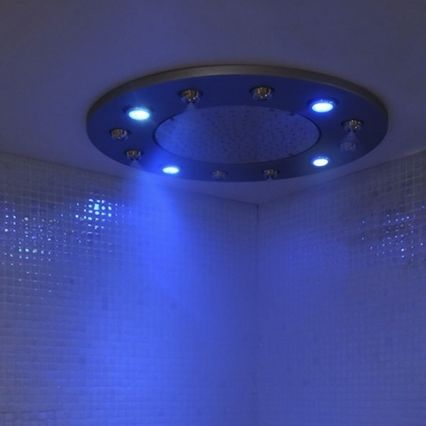 Cabeça de chuveiro de embutir no teto - MULTIJET - Inbeca Wellness Equipment S.L - redonda / tipo chuva / com cromoterapia