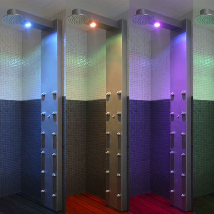 Coluna de banho de parede - THREE SEASONS - Inbeca Wellness Equipment S.L - contemporânea / com luz integrada