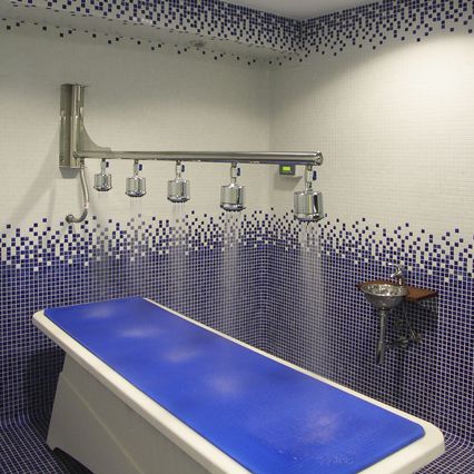 Ducha Vichy biotérmico - Inbeca Wellness Equipment S.L - metálica / da linha comercial / para cromoterapia