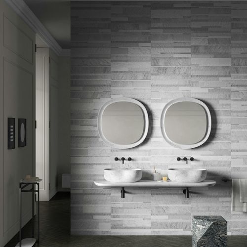 Placas de revestimento em madeira - STONE PARQUET - Salvatori - em pedra natural / acabamento em pedra / para ambiente interno