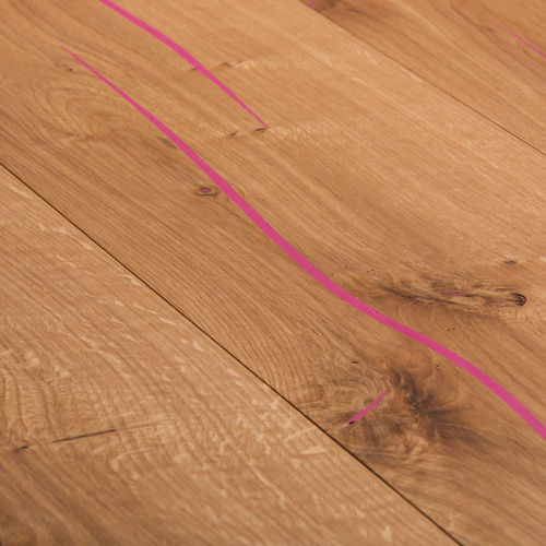 Piso estruturado - CORAL CC THIN-PLANK - mafi Naturholzboden GmbH - em carvalho / acabamento com óleo natural / escovado