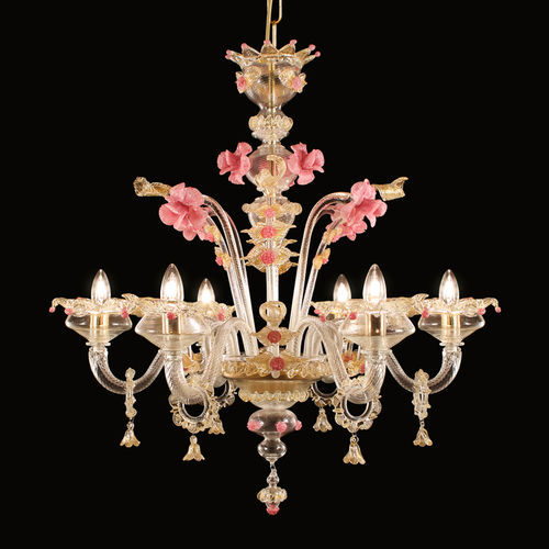Lustre de estilo - FENIX - MULTIFORME - em cristal / em vidro de Murano / em vidro soprado