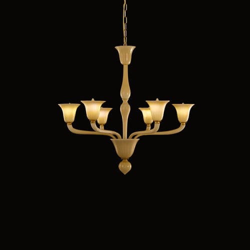 Lustre clássico - BEVANTE - MULTIFORME - em vidro de Murano / em vidro soprado / para 6 lâmpadas