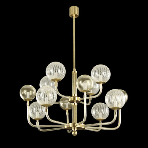 Lustre contemporâneo - B&L - MULTIFORME - em vidro soprado / em vidro de Murano / de LED