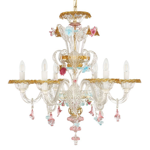 Lustre de estilo - TOFFEE - MULTIFORME - em vidro de Murano / em vidro soprado / em cascata