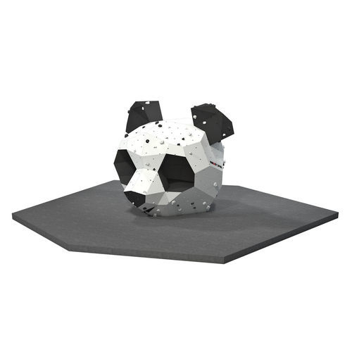 Estrutura para trepar para parque infantil - CURIOUS PANDA - Walltopia - para estação de ginástica ao ar livre / modular