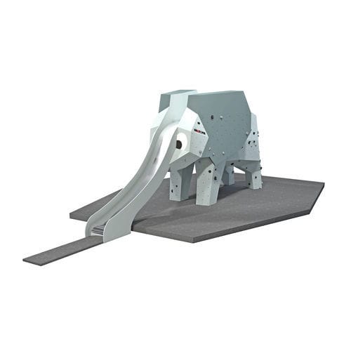 Estrutura lúdica para parque infantil - HAPPY ELEPHANT  - Walltopia - em aço inoxidável / em compensado / para escalada