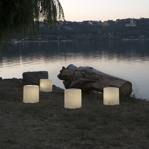 Luminária de chão sem pé - Bin F nebula out - in-es artdesign - em Laprene® / em Nebulite® / contemporânea
