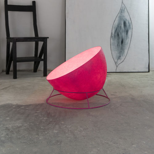Luminária de piso - H2O F nebulite - in-es artdesign - em aço / em Nebulite® / contemporânea