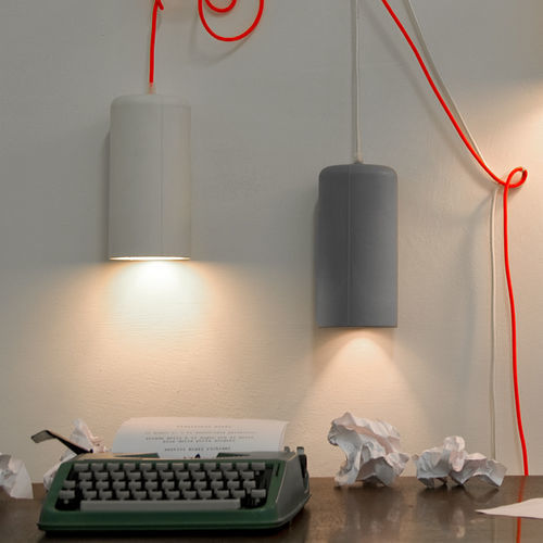 Arandela contemporânea - Candle 1 - in-es artdesign - para ambiente interno / em Laprene® / cilíndrica