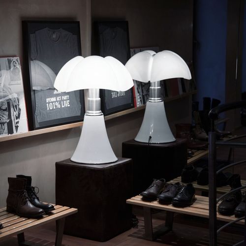 Luminária de mesa - PIPISTRELLO LED  - Martinelli Luce Spa - em aço / em alumínio pintado / de metacrilato