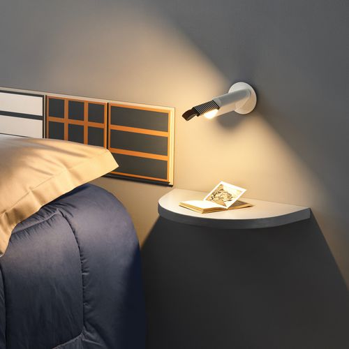 Arandela contemporânea - METRICA - Martinelli Luce Spa - para ambiente interno / em alumínio / fixa