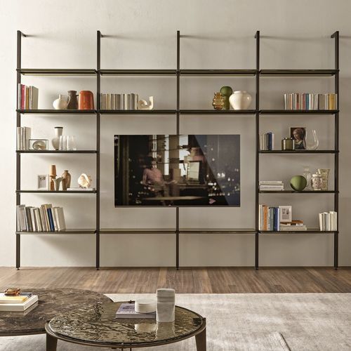 Estante de parede - REMIND - FIAM ITALIA - modular / do piso ao teto / contemporânea