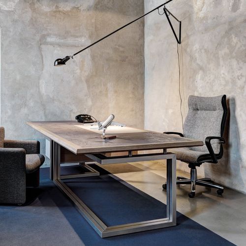 Mesa executiva - VARA T503 - TECNO - contemporânea / em madeira / metálica