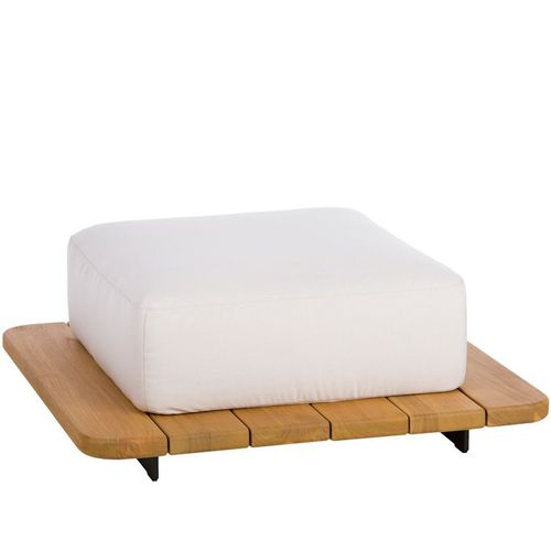 Otomana contemporânea - PAL - POINT - em teca / em alumínio laqueado / em espuma