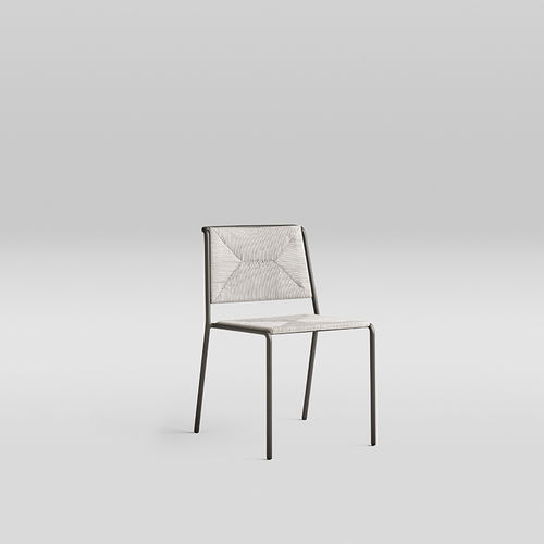 Cadeira contemporânea - SUMMER - POINT - para ambiente interno / em corda / em alumínio pintado