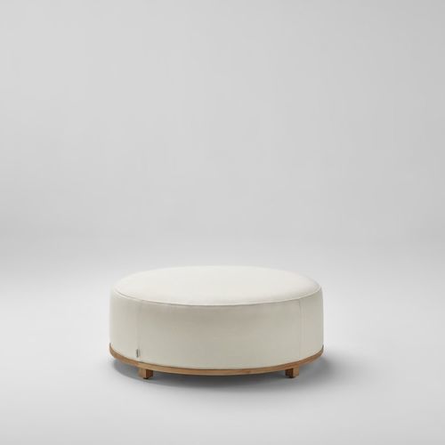 Puff contemporâneo - FUP - POINT - em teca / em espuma / impermeável
