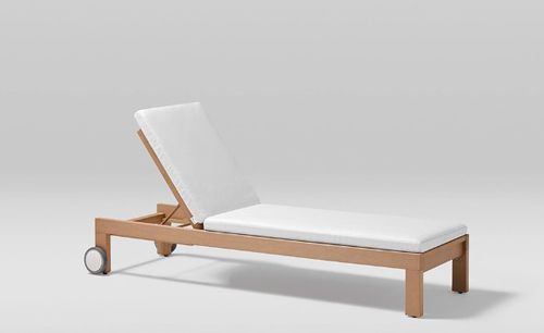 Chaise longue contemporânea - KHAN - POINT - em tecido / em espuma / em espuma de poliuretano