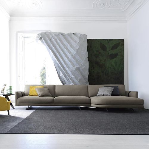 Sofá modular - DEE DEE - BERTO - contemporâneo / em couro / com almofada removível