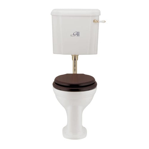 Vaso sanitário de piso - 2005/2006 - GENTRY HOME - em porcelana / com alavanca / com descarga de água aparente