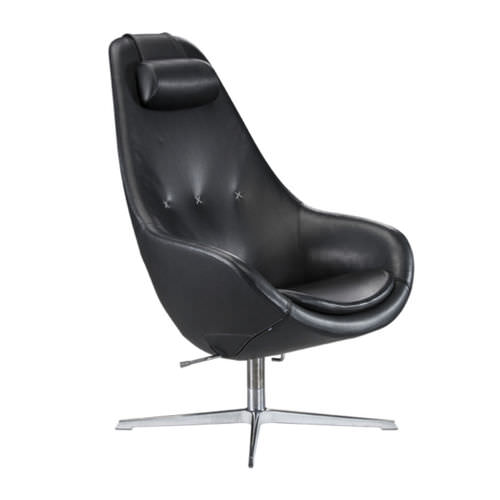 Poltrona contemporânea - VARIER® KOKON - VARIER - em couro / em tecido / com apoio para pés