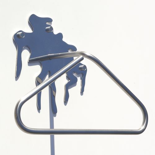 Cabideiro de quarto de parede - LIQUID METAL - INSILVIS - metálico / contemporâneo