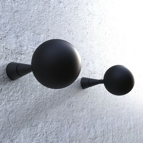 Cabide de parede contemporâneo - GRIP 1 - INSILVIS - em alumínio / em aço inoxidável / em borracha de silicone
