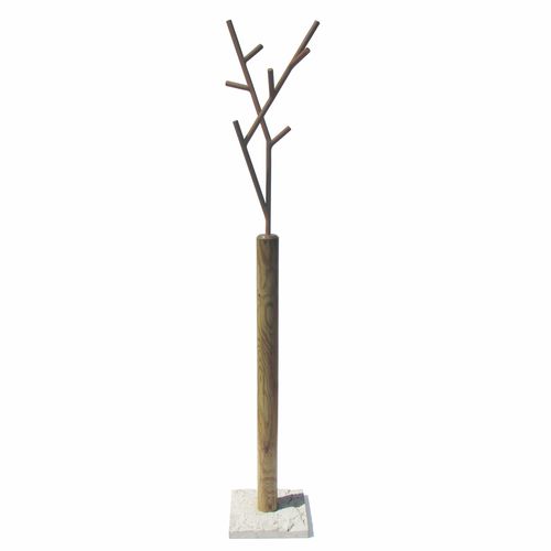 Cabideiro de piso - WINTER W 2 - INSILVIS - contemporâneo / em aço pintado / em madeira maciça