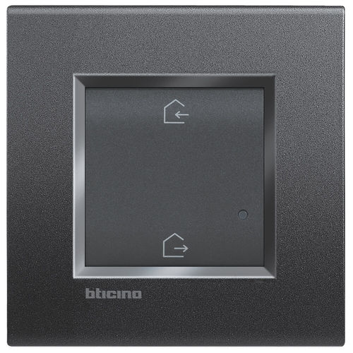 Interruptor com botão de pressão - L4003CW - Bticino - de embutir / clássico / quadrado