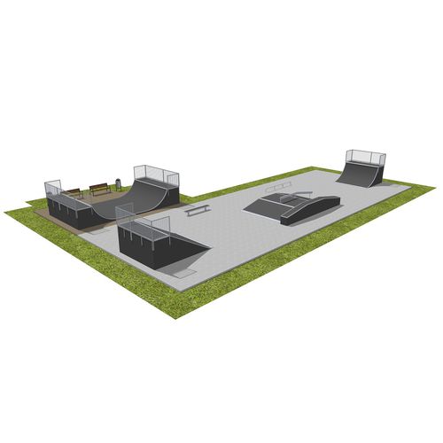 Skatepark em madeira - MODULAR : 012157 - Techramps - modular