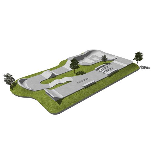 Skatepark em concreto - CONCRETE : 600M2 - Techramps - de construção monolítica