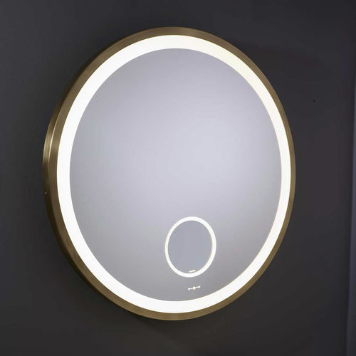 Espelho para banheiro em bronze - MOON BRS - MONTELEONE - de parede / para hotel / para quarto de hotel