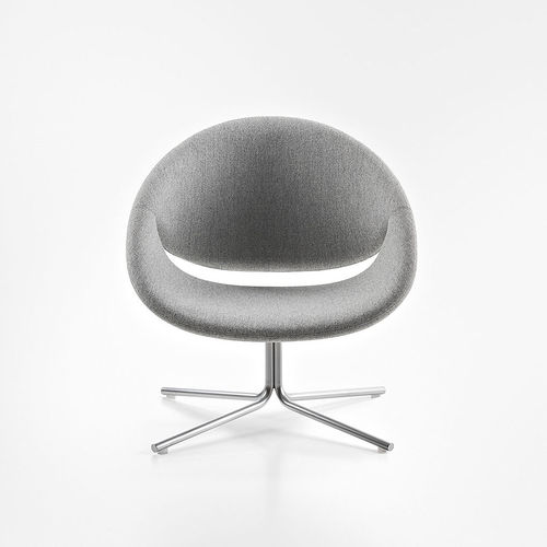 Poltrona contemporânea - SO HAPPY - MAXDESIGN - em couro sintético / em couro / em tecido