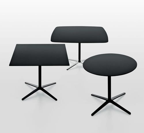 Mesa de lanchonete contemporânea - PLATO  - MAXDESIGN - em alumínio / em MDF / redonda