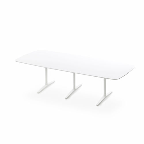 Mesa de jantar contemporânea - PLATO  - MAXDESIGN - em MDF / em alumínio / retangular