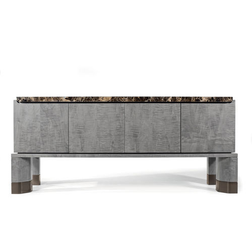 Buffet aparador com pés altos - HUO - MEDEA - contemporâneo / em madeira / metálico
